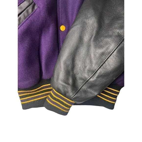 NEW Rock Creek Athletics Wool and Leather Lettermen Jacket - Men’s S - Picture 5 of 7